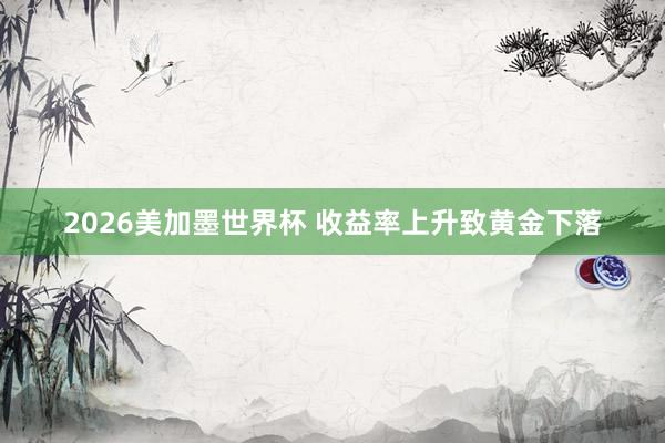 2026美加墨世界杯 收益率上升致黄金下落