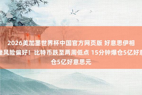 2026美加墨世界杯中国官方网页版 好意思伊相持重挫风险偏好！比特币跌至两周低点 15分钟爆仓5亿好意思元