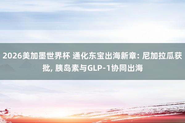 2026美加墨世界杯 通化东宝出海新章: 尼加拉瓜获批， 胰岛素与GLP-1协同出海