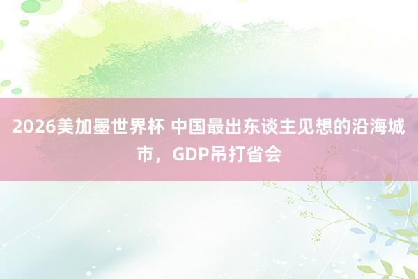 2026美加墨世界杯 中国最出东谈主见想的沿海城市，GDP吊打省会