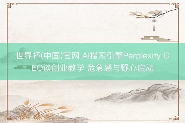 世界杯(中国)官网 AI搜索引擎Perplexity CEO谈创业教学 危急感与野心启动